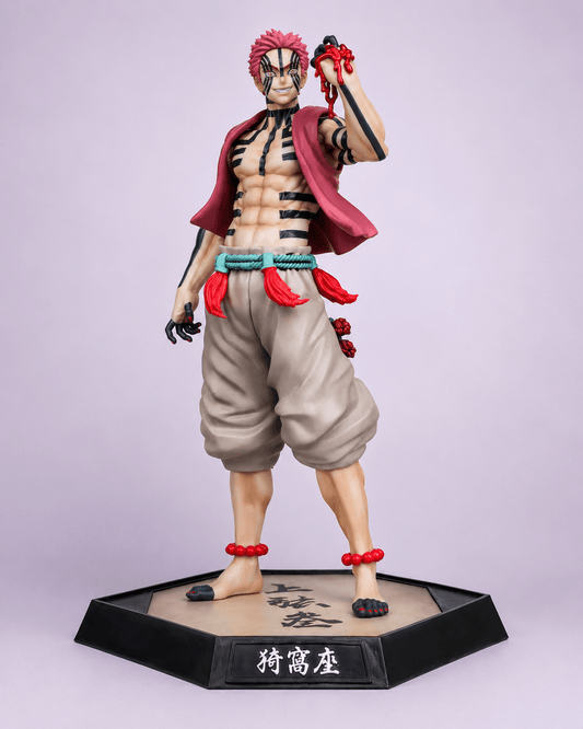 Demon Slayer Anime Figure Akaza Winding Three 18cm (7") Collector Statue