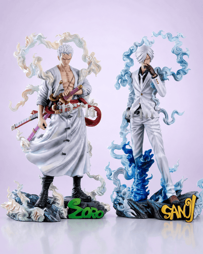 One Piece Anime Figure Nika Sanji Nika Zoro 28cm (11") Collector Statue