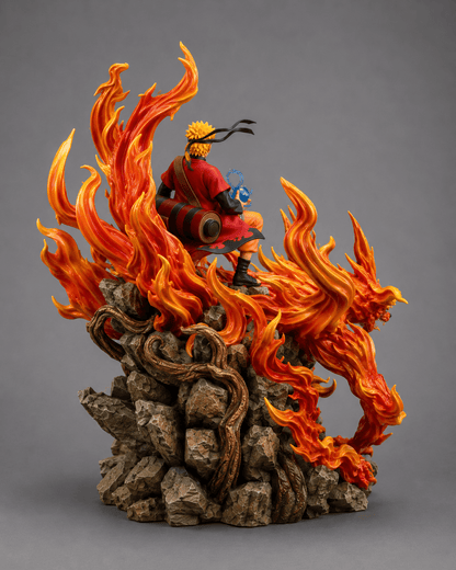 Naruto Anime Figure Naruto GK Sennin Mode Naruto Kurama 42cm ( 16.5") Collector Statue