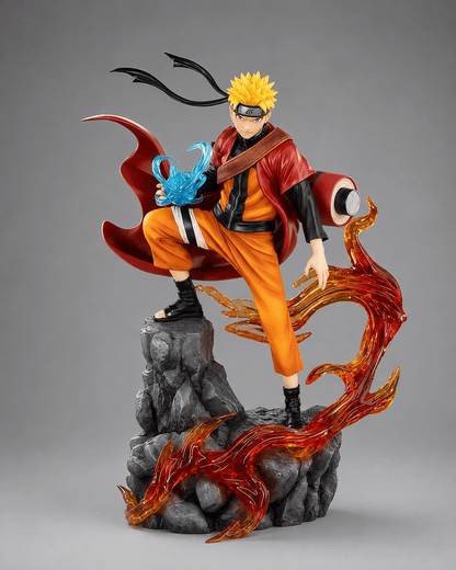 Naruto Anime Figure Uzumaki Naruto Uchiha Sasuke 27cm (11") Collector Statue