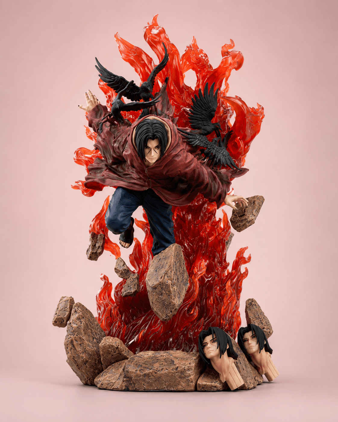 Naruto Anime Figure Throne Uchiha Itachi Turn Around Crow 33cm (11") Collector Statue