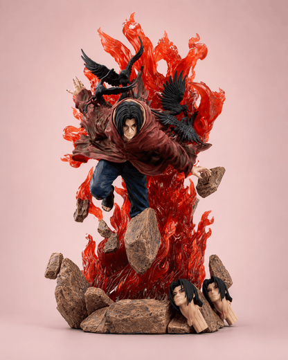 Naruto Anime Figure Throne Uchiha Itachi Turn Around Crow 33cm (11") Collector Statue
