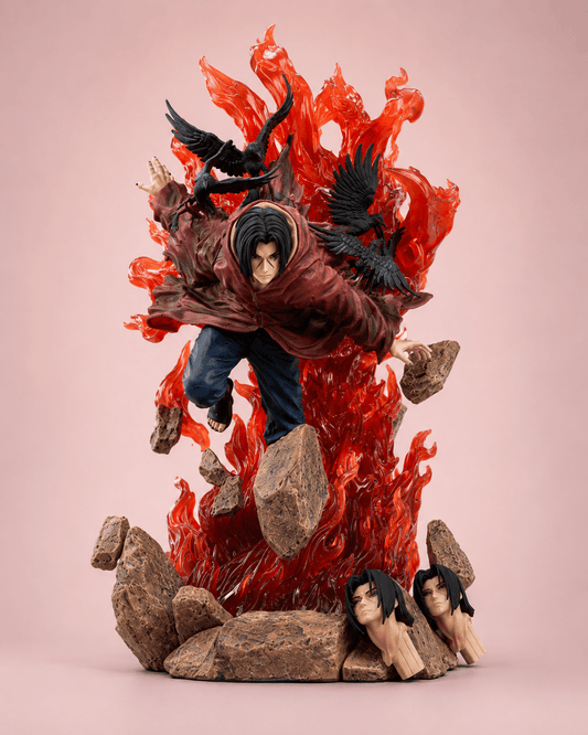 Naruto Anime Figure Throne Uchiha Itachi Turn Around Crow 33cm (11") Collector Statue