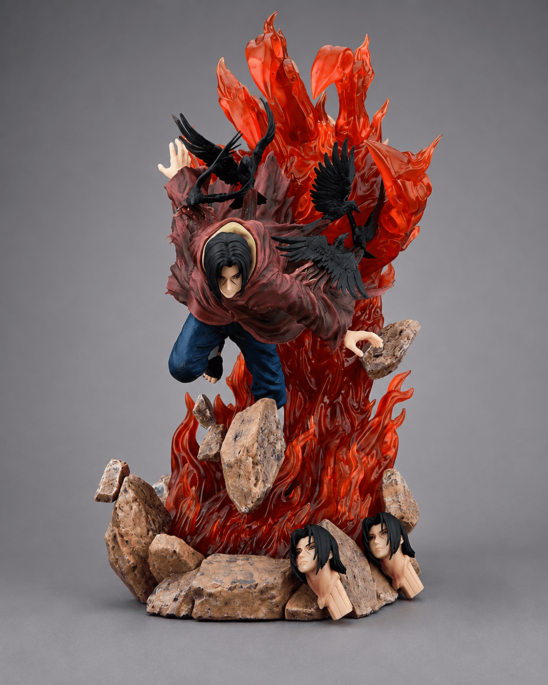 Naruto Anime Figure Throne Uchiha Itachi Turn Around Crow 33cm (11") Collector Statue