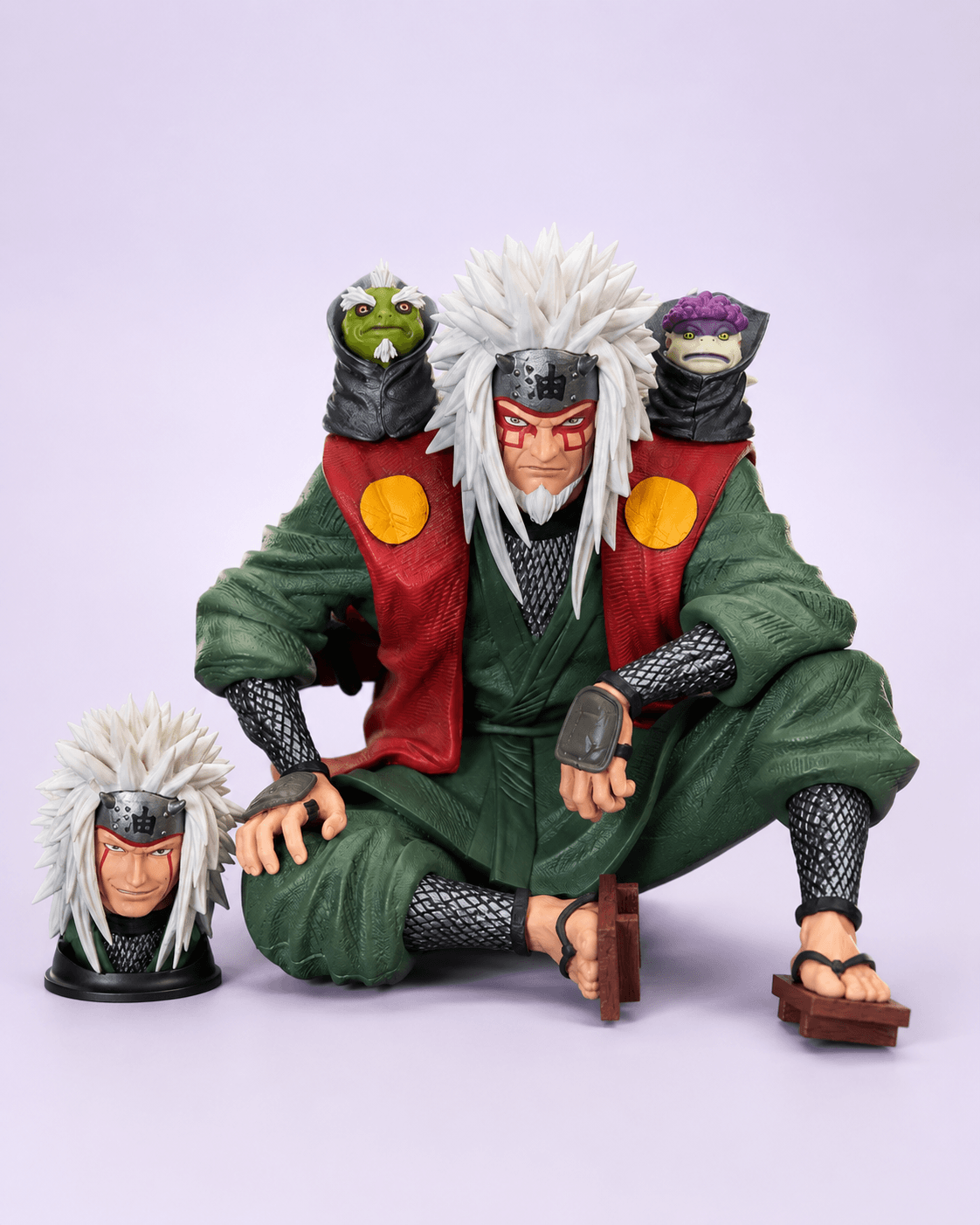 Naruto Anime Figure Jiraiya Double Headed 13.5cm (5") Collector Statue