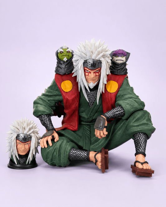 Naruto Anime Figure Jiraiya Double Headed 13.5cm (5") Collector Statue