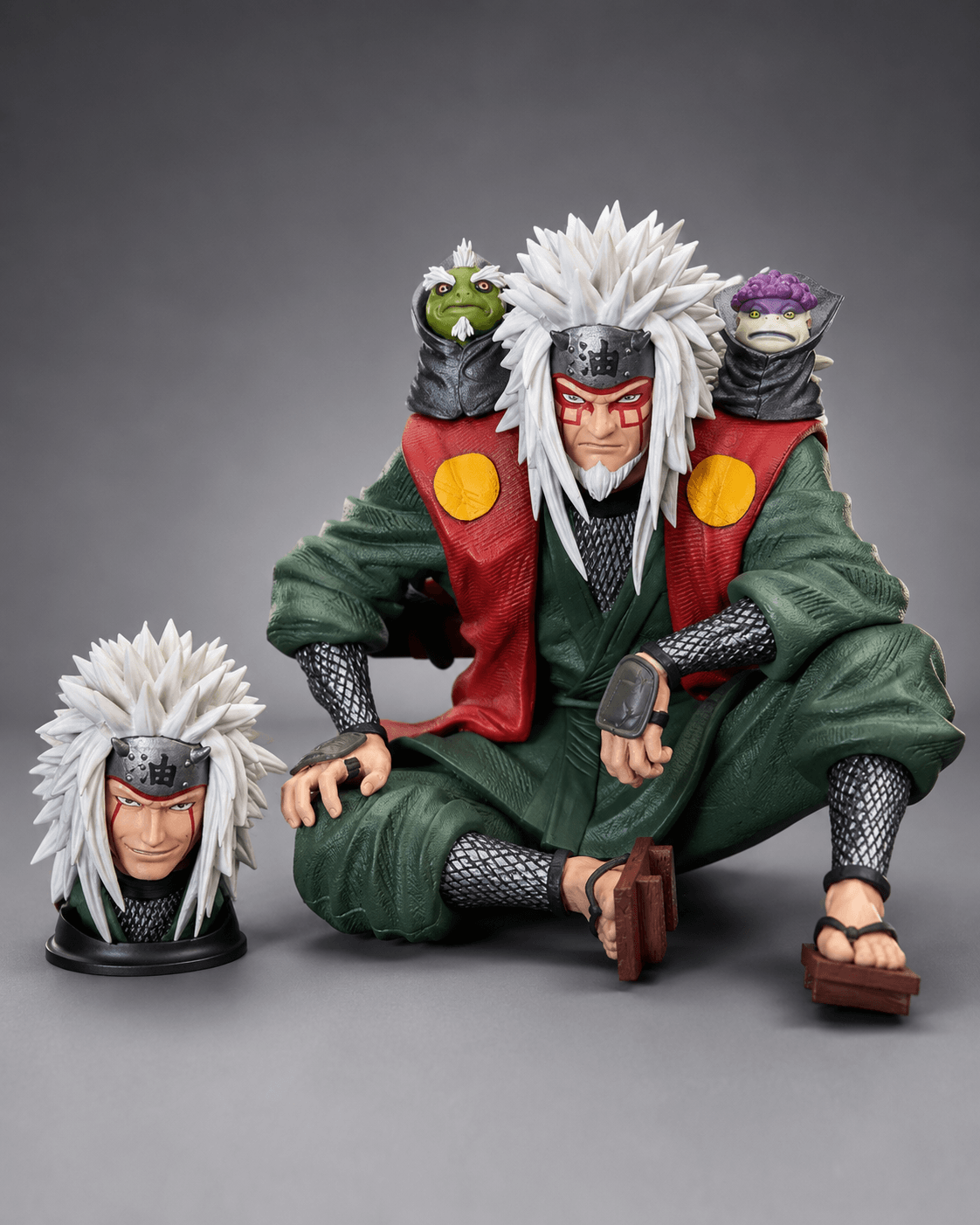 Naruto Anime Figure Jiraiya Double Headed 13.5cm (5") Collector Statue