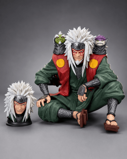 Naruto Anime Figure Jiraiya Double Headed 13.5cm (5") Collector Statue