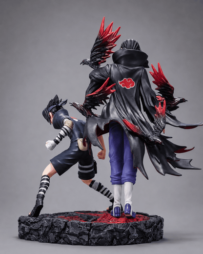 Naruto Anime Figure Uchiha Itachi and Uchiha Sasuke 32cm (11") Collector Statue