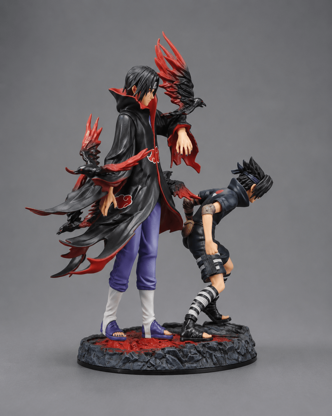 Naruto Anime Figure Uchiha Itachi and Uchiha Sasuke 32cm (11") Collector Statue