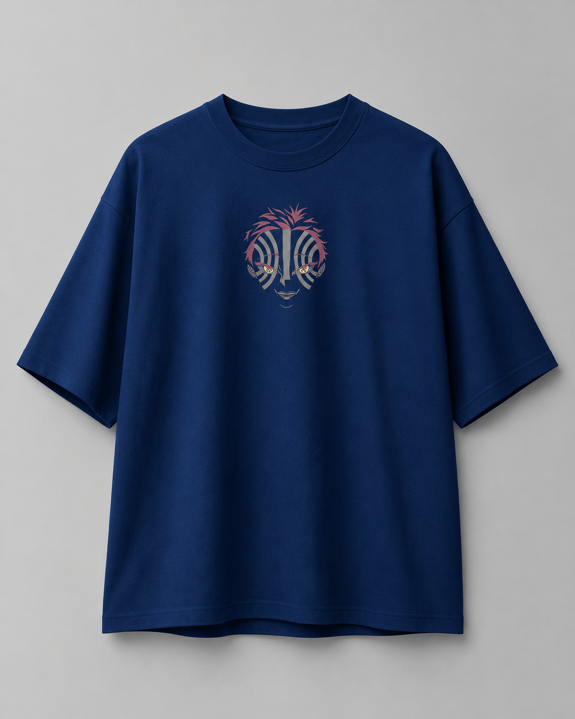 HIKO. Demon Slayer Akaza T-SHIRT NAVY BLUE