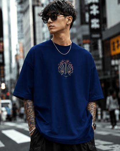 HIKO. Demon Slayer Akaza T-SHIRT NAVY BLUE