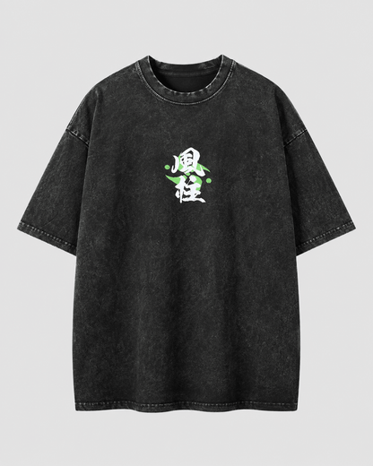 HIKO. Shinazugawa Sanemi Demon Slayer T-SHIRT- BLACK