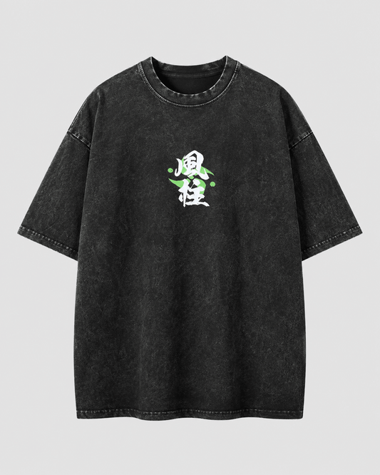 HIKO. Shinazugawa Sanemi Demon Slayer T-SHIRT- BLACK