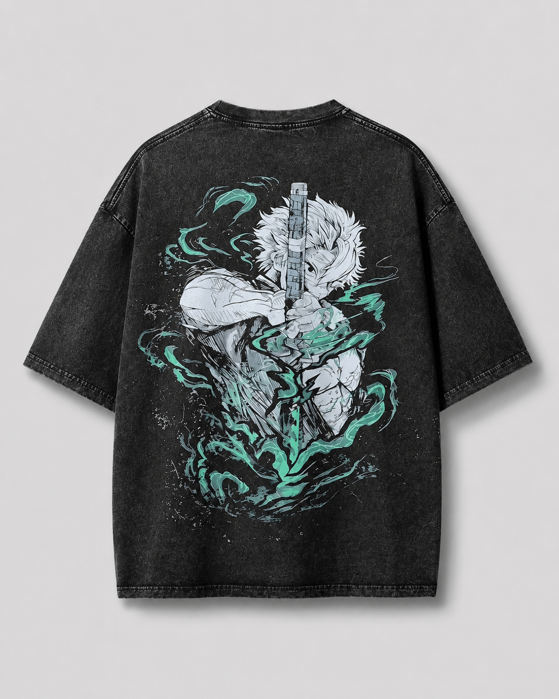 HIKO. Shinazugawa Sanemi Demon Slayer T-SHIRT- BLACK