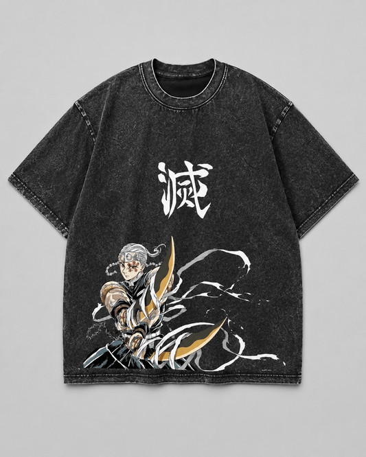 HIKO. Demon Slayer Uzui Tengen T-SHIRT - BLACK
