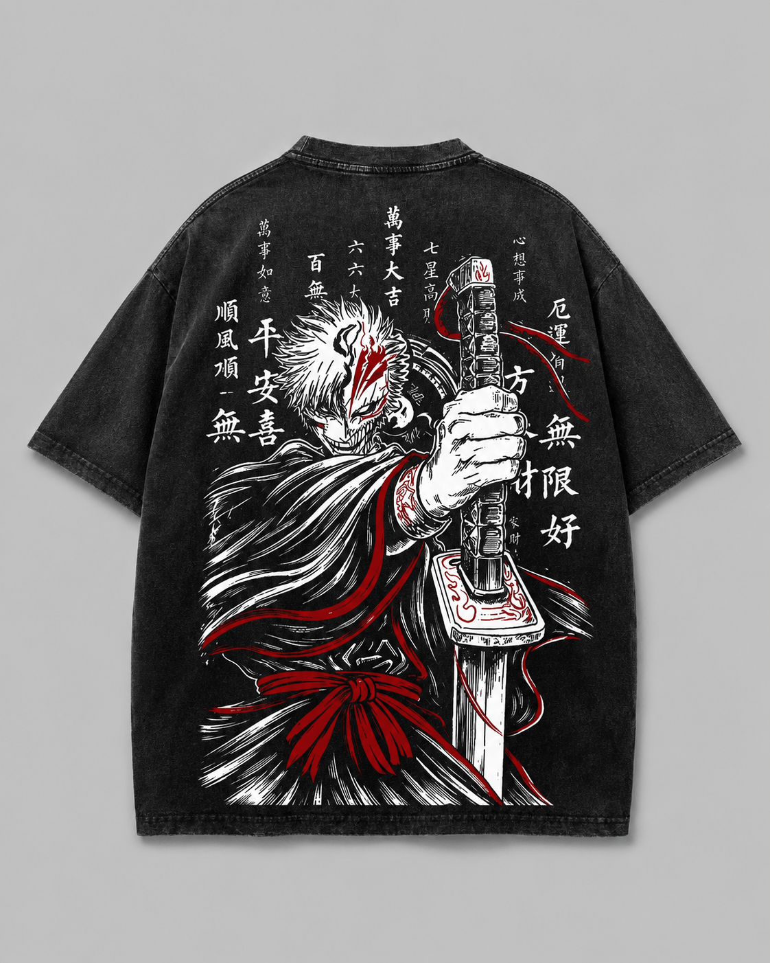 HIKO. BLEACH Kurosaki Ichigo T-SHIRT- BLACK