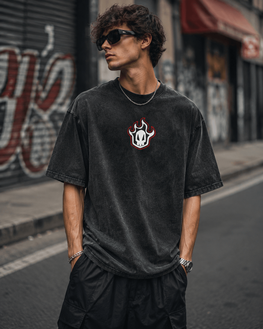 HIKO. BLEACH Kurosaki Ichigo T-SHIRT- BLACK