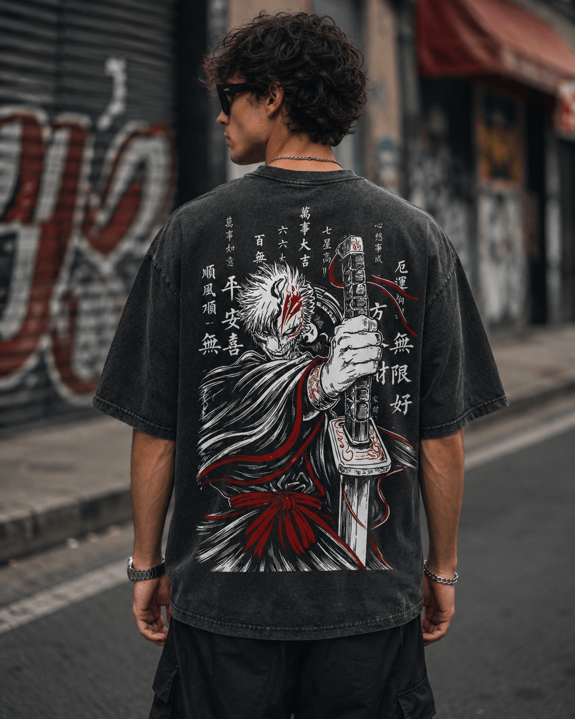 HIKO. BLEACH Kurosaki Ichigo T-SHIRT- BLACK