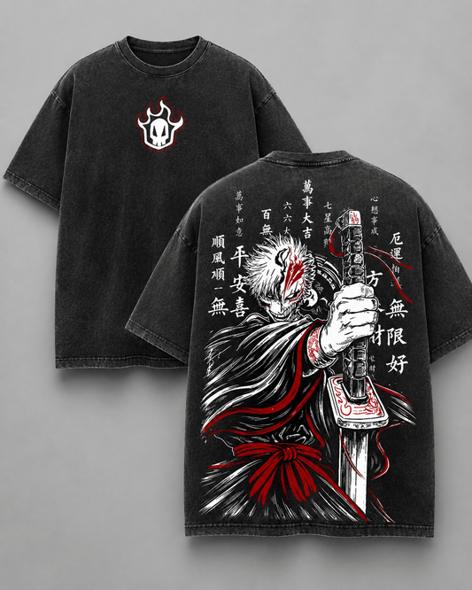 HIKO. BLEACH Kurosaki Ichigo T-SHIRT- BLACK