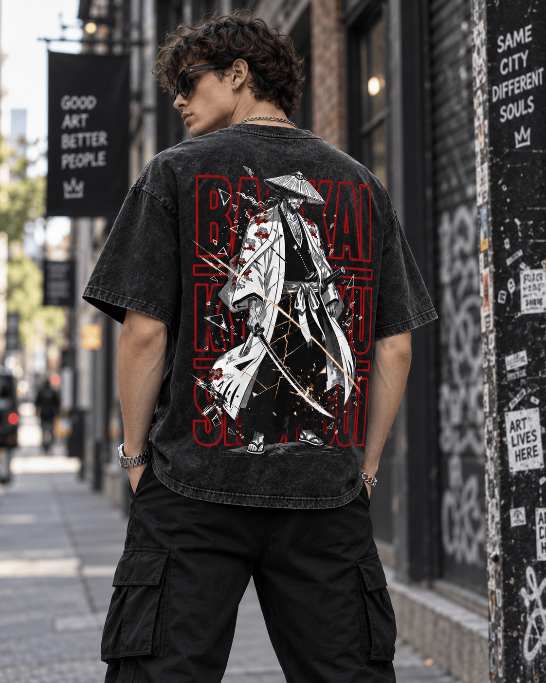 HIKO. BLEACH T-SHIRT-BLACK