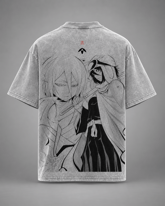HIKO. BLEACH Kuchiki Rukia T-SHIRT-GREY