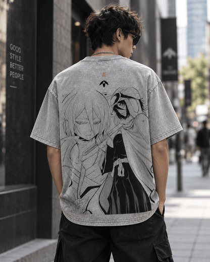 HIKO. BLEACH Kuchiki Rukia T-SHIRT-GREY
