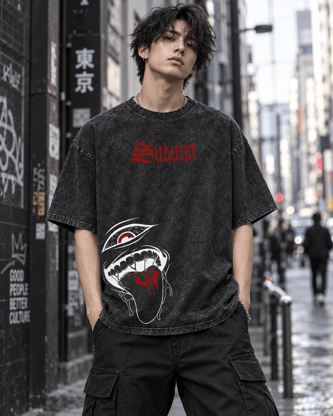 HIKO. Jujutsu Kaisen Tattoo T-SHIRT-BLACK