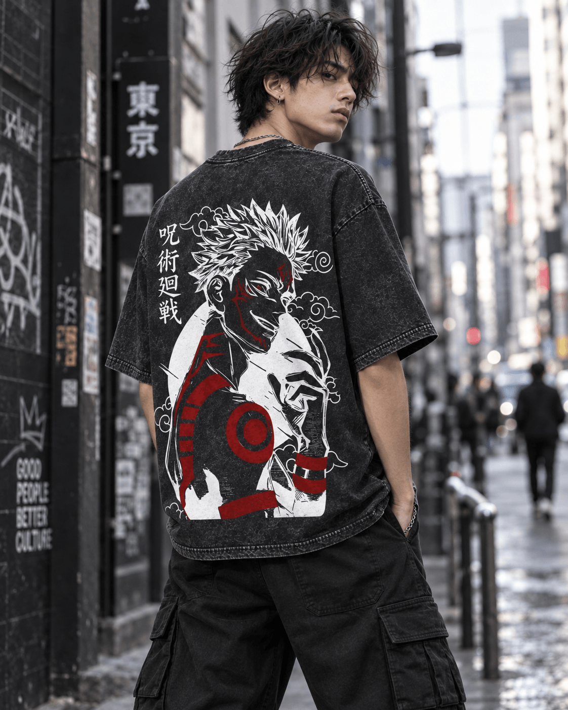 HIKO. Jujutsu Kaisen Tattoo T-SHIRT-BLACK