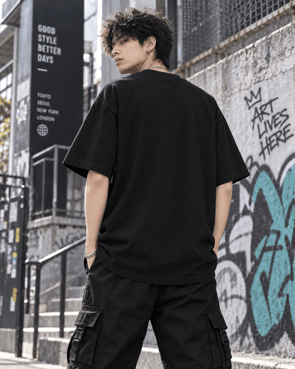 HIKO. BLEACH T-SHIRT-BLACK