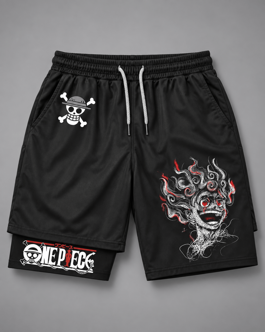 HIKO. ONE PIECE DOUBLE LAYERED SHORT-BLACK