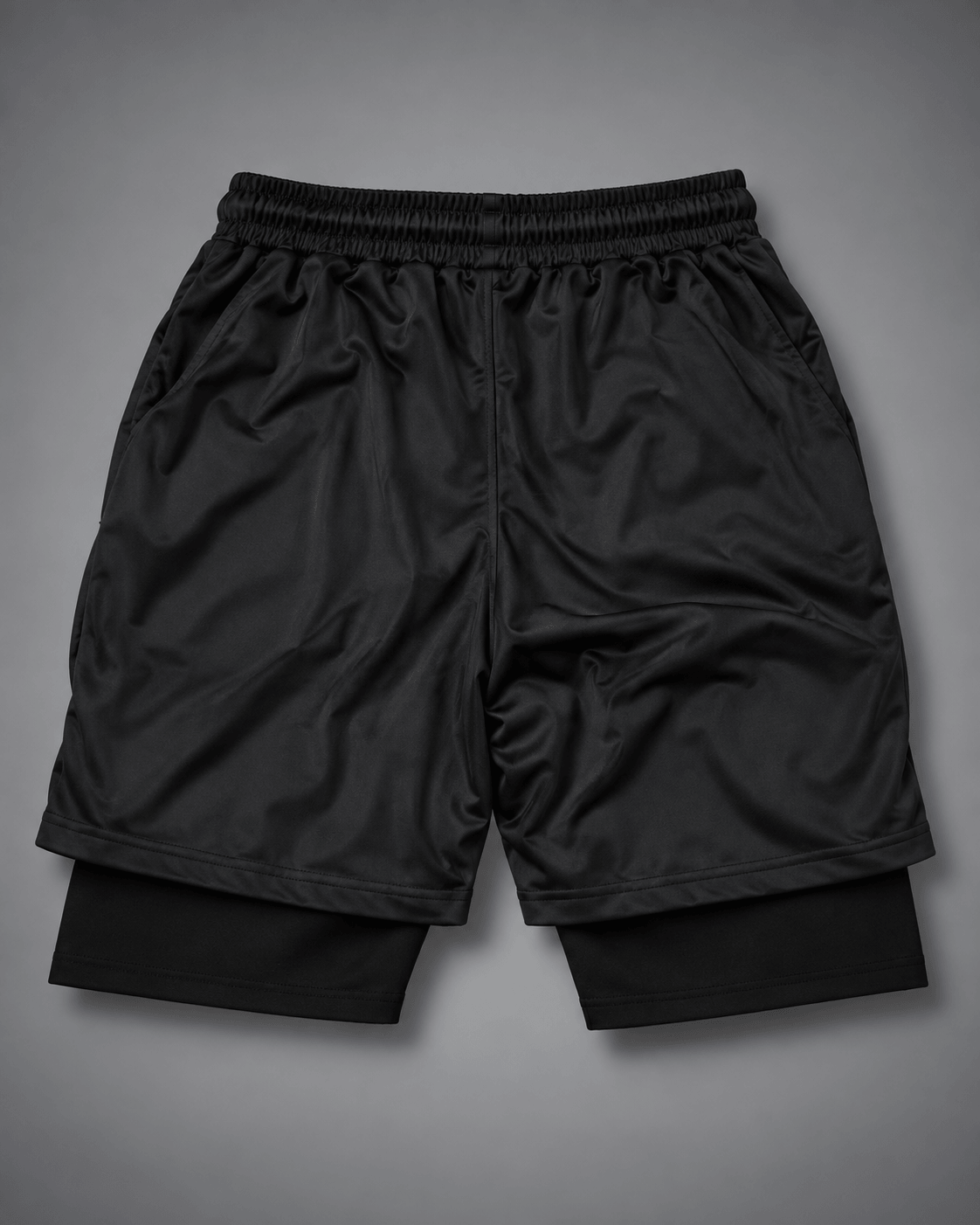 HIKO. ONE PIECE DOUBLE LAYERED SHORT-BLACK