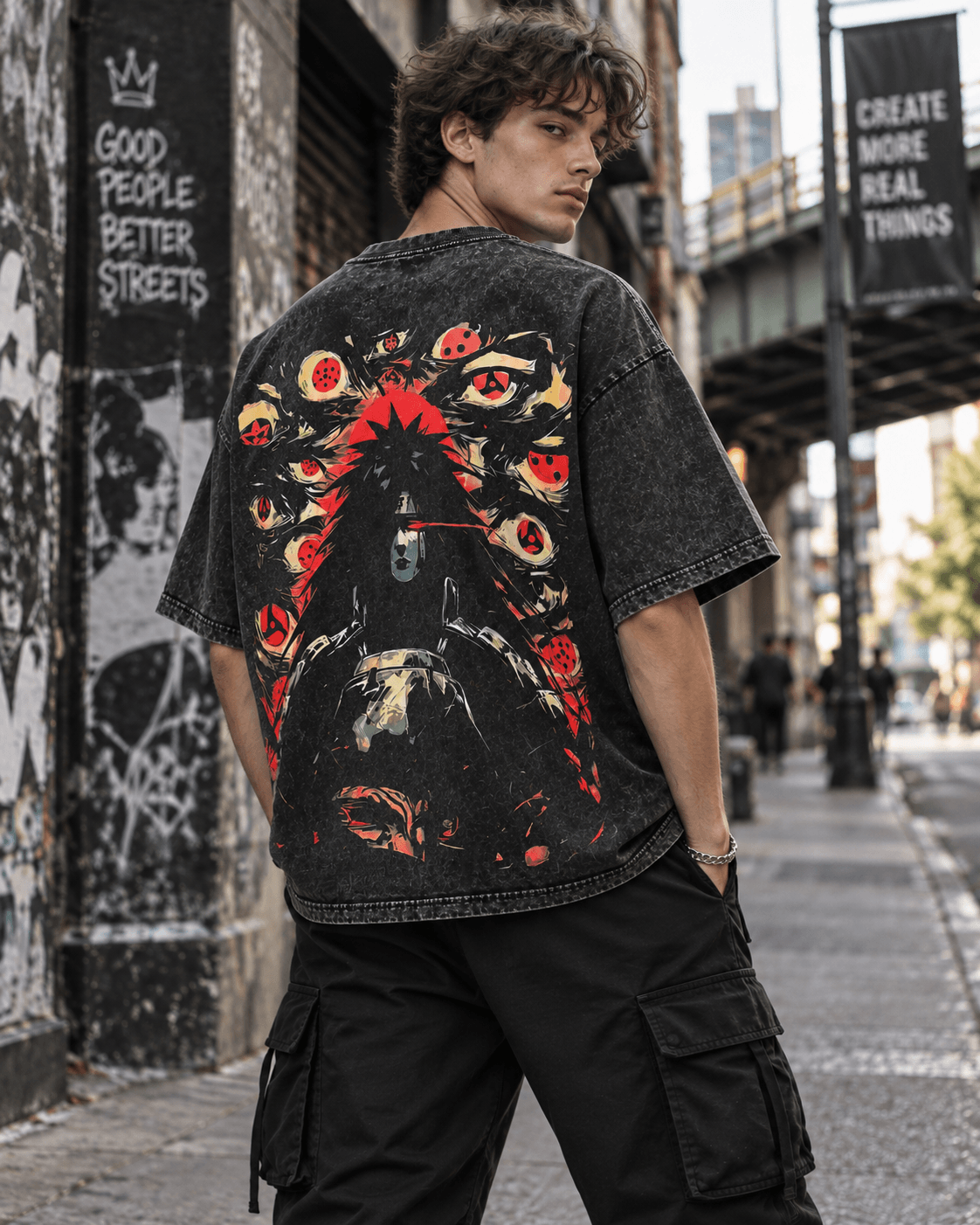 HIKO. Naruto Sharingan Eyes T-SHIRT-BLACK