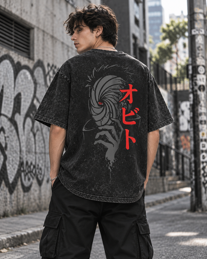 HIKO. Naruto Obito Uchiha T-SHIRT-BLACK