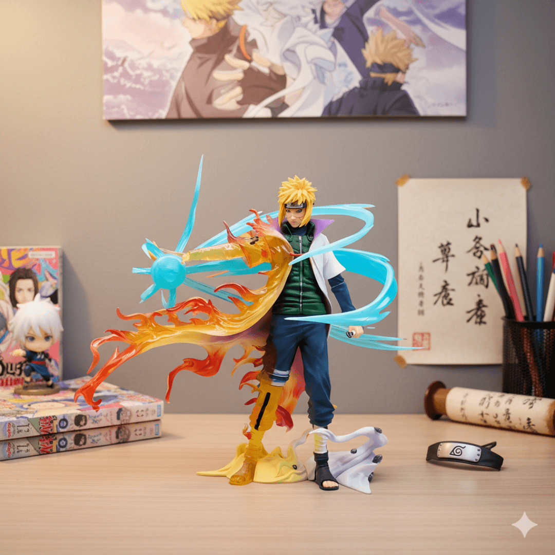 Naruto Anime Figure Lightning Step Namikaze Minato 26cm (10") PVC Statue