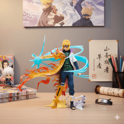 Naruto Anime Figure Lightning Step Namikaze Minato 26cm (10") PVC Statue