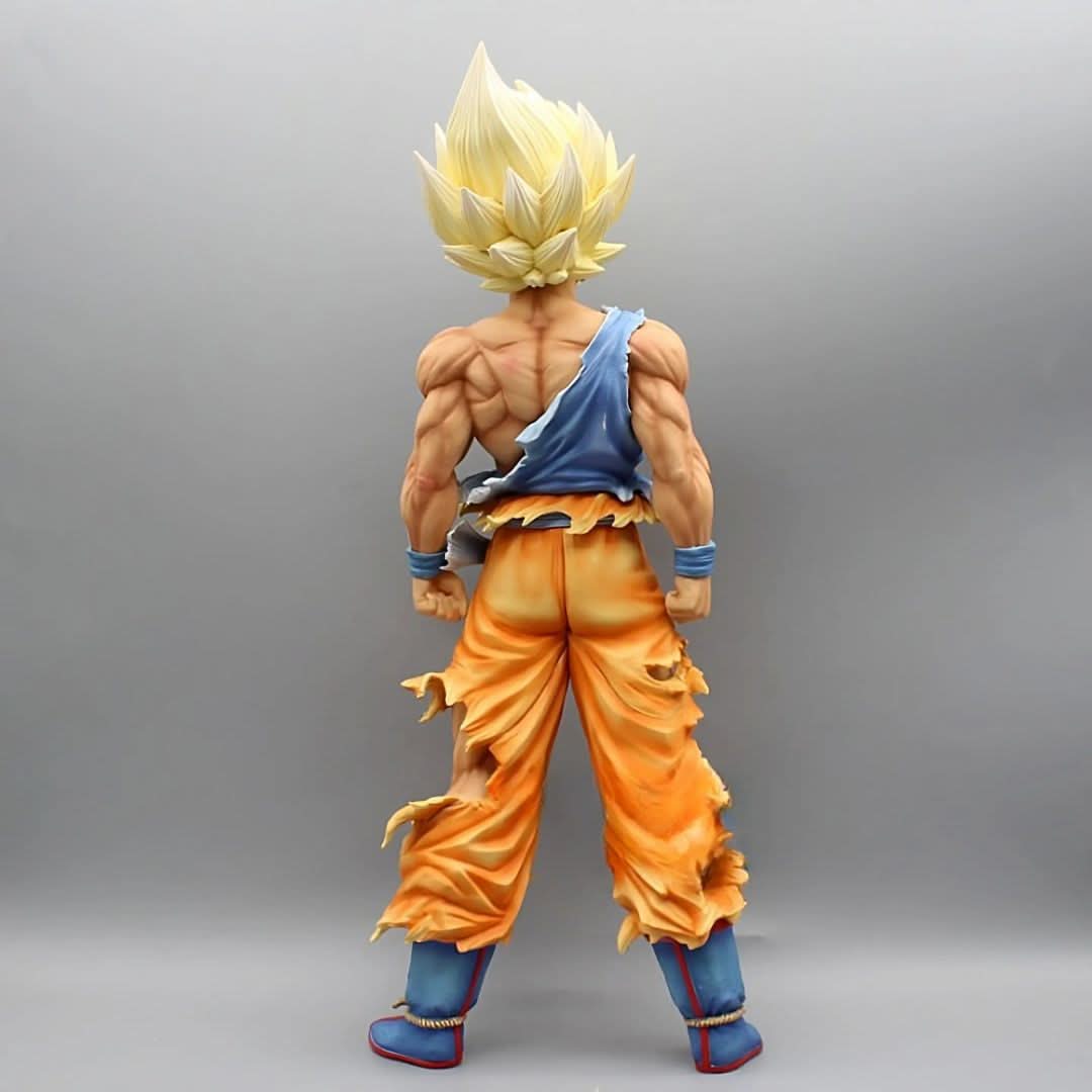 Dragon Ball Goku Super Saiyan figure – right profile showing dynamic pose and detailed design.