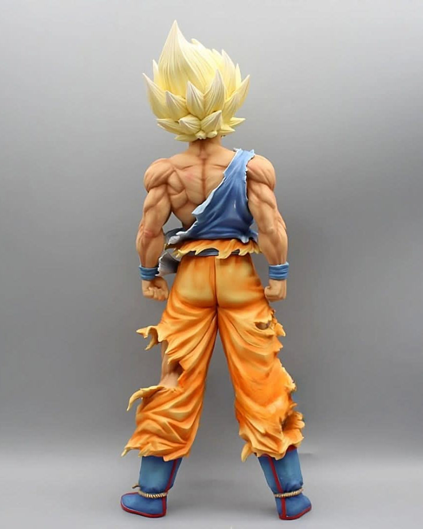 Dragon Ball Goku Super Saiyan figure – right profile showing dynamic pose and detailed design.