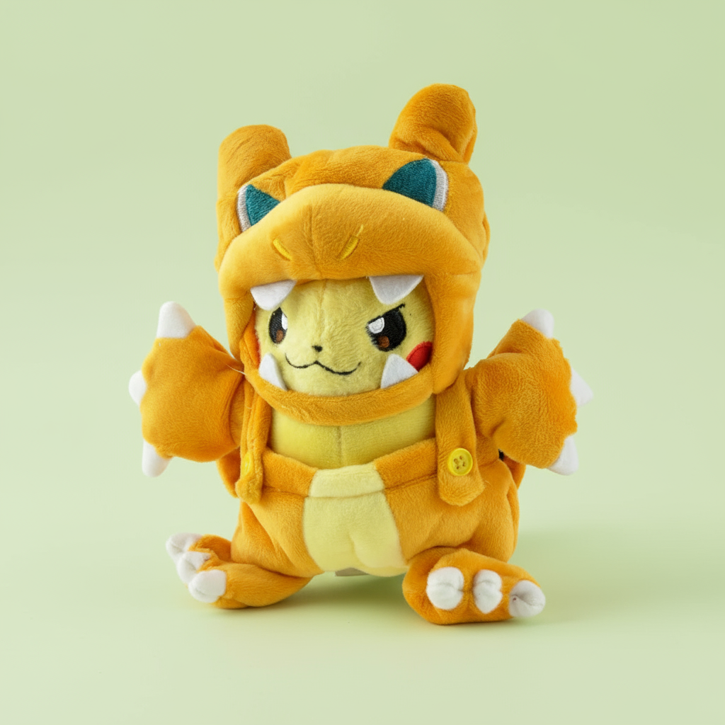 Pokémon Anime Plush Toy PikaZard Pikachu Cosplay Charizard 22cm (9") Plushie