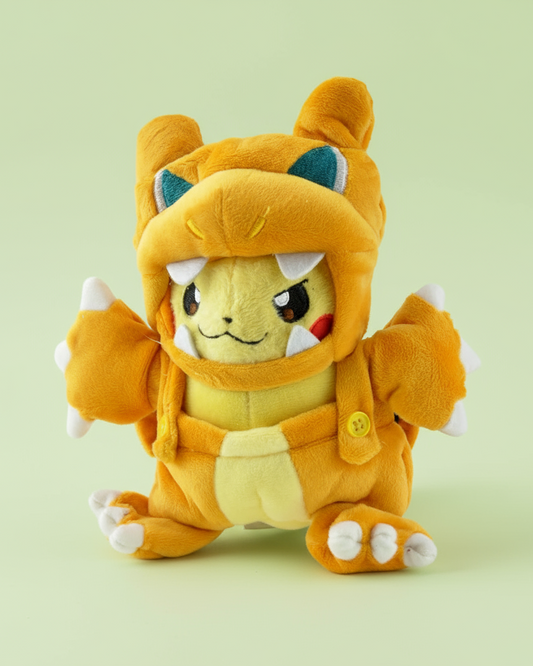 Pokémon Anime Plush Toy PikaZard Pikachu Cosplay Charizard 22cm (9") Plushie