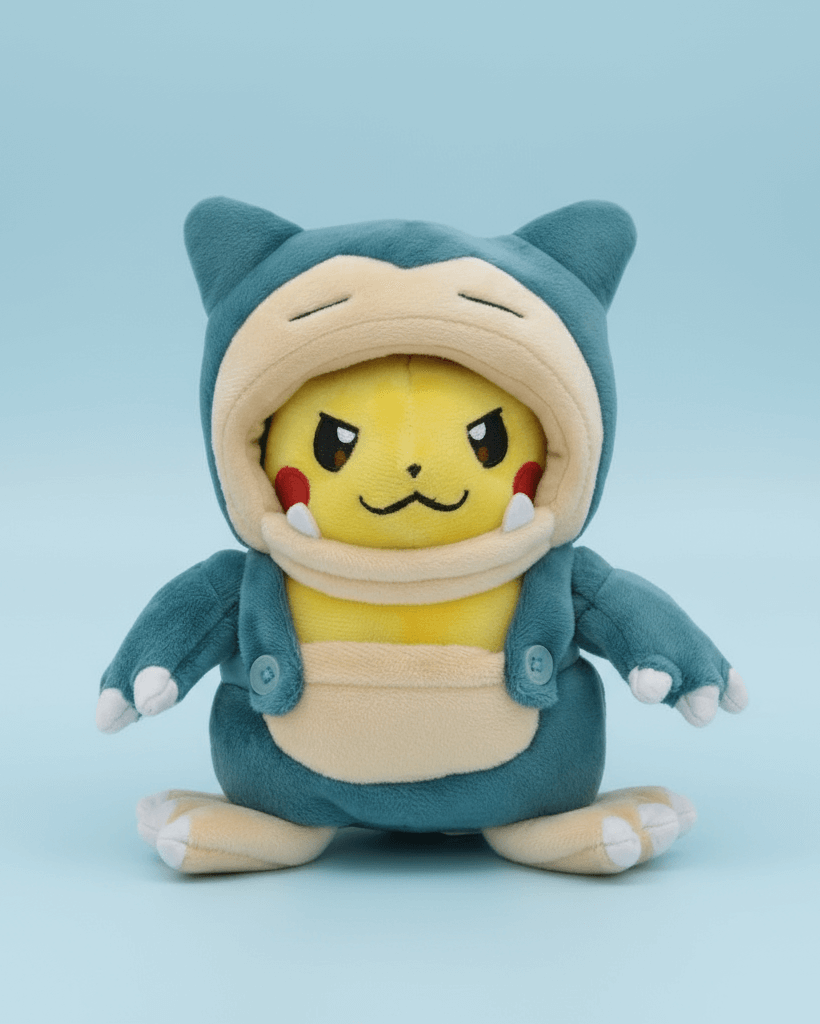 Pokémon Anime Plush Toy Thunder Napper Pikachu Cosplay Snorlax 22cm (9") Plushie