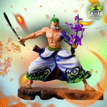 One Piece Anime Figure Three-Sword Legacy Zoro 20cm (8") PVC Statue