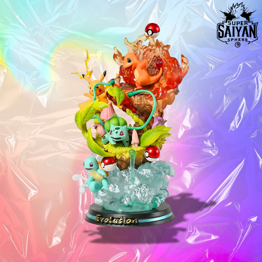 The Starter Legends: Pikachu, Charmander, Bulbasaur, & Squirtle 25cm (10") PVC Statue