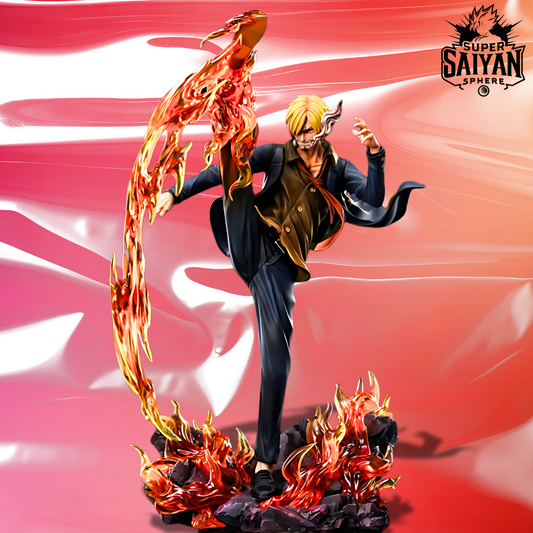 One Piece Anime Figure Black Leg Fury Sanji 30cm (12") PVC Statue