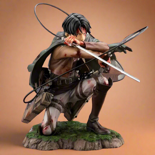 Attack on Titan Anime Figure Titan Slayer Levi Ackerman 18cm (7") PVC Statue