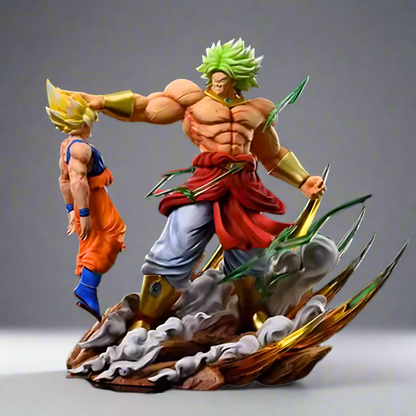 Dragon Ball Anime Figure Saiyan Tyrant Broly vs. Goku 20cm (8") PVC Statue