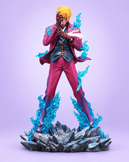 One Piece Anime Figure Burning Resolve Sanji 25cm (9.9") Collector Statue