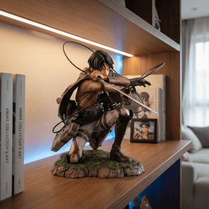 Attack on Titan Anime Figure Titan Slayer Levi Ackerman 18cm (7") PVC Statue
